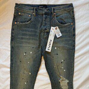 Purple Brand P002 Dropped Fit Mid Rise with Slim Leg Men's Jeans Size 33